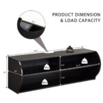 48 Inch Wall Mounted 2 Tier Floating TV Console Shelf