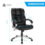 Big and Tall Ergonomic High Back Leather Executive Office Chair