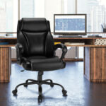 Big and Tall 400 lb High Back Leather Office Chair