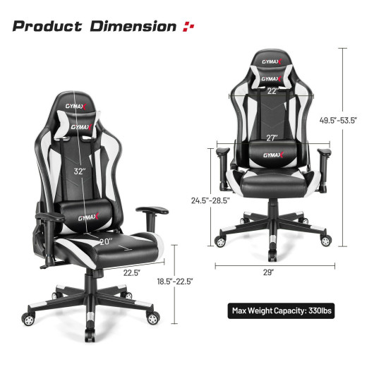 Ergonomic High Back Adjustable Racing Style Gaming Chair 5 Ergonomic High Back Adjustable Racing Style Gaming Chair - Image 5