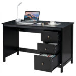 Ergonomic Computer Desk with Spacious Tabletop and 3 Storage Drawers 28 Ergonomic Computer Desk with Spacious Tabletop and 3 Storage Drawers