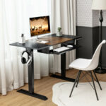 Adjustable 48 Inch Standing Desk with Keyboard Tray and Memory 19 Adjustable 48 Inch Standing Desk with Keyboard Tray and Memory