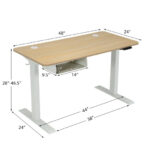 Electric Adjustable Standing Desk with USB Port and Memory Settings 19 Electric Adjustable Standing Desk with USB Port and Memory Settings