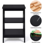3 Tier X-Design End Tables with Storage Shelves (Set of 2) 13 3 Tier X-Design End Tables with Storage Shelves (Set of 2)