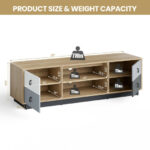 Modern TV Stand with Storage Cabinets for TVs up to 60 Inch