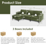 Modular L-Shaped Sectional Sofa with USB Ports and Storage