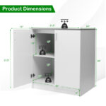 Modern Storage Sideboard Cabinet with Shelves and Doors