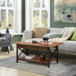 Industrial Coffee Table with 2-Tier Storage and Retro Design 21 Industrial Coffee Table with 2-Tier Storage and Retro Design