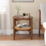 Round Rattan Side Table with Glass Top and Storage 8 Round Rattan Side Table with Glass Top and Storage