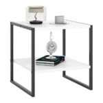2 Tier End Table with Reversible Shelf Design and Storage 11 2 Tier End Table with Reversible Shelf Design and Storage