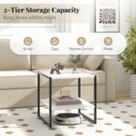 2 Tier End Table with Reversible Shelf Design and Storage 13 2 Tier End Table with Reversible Shelf Design and Storage