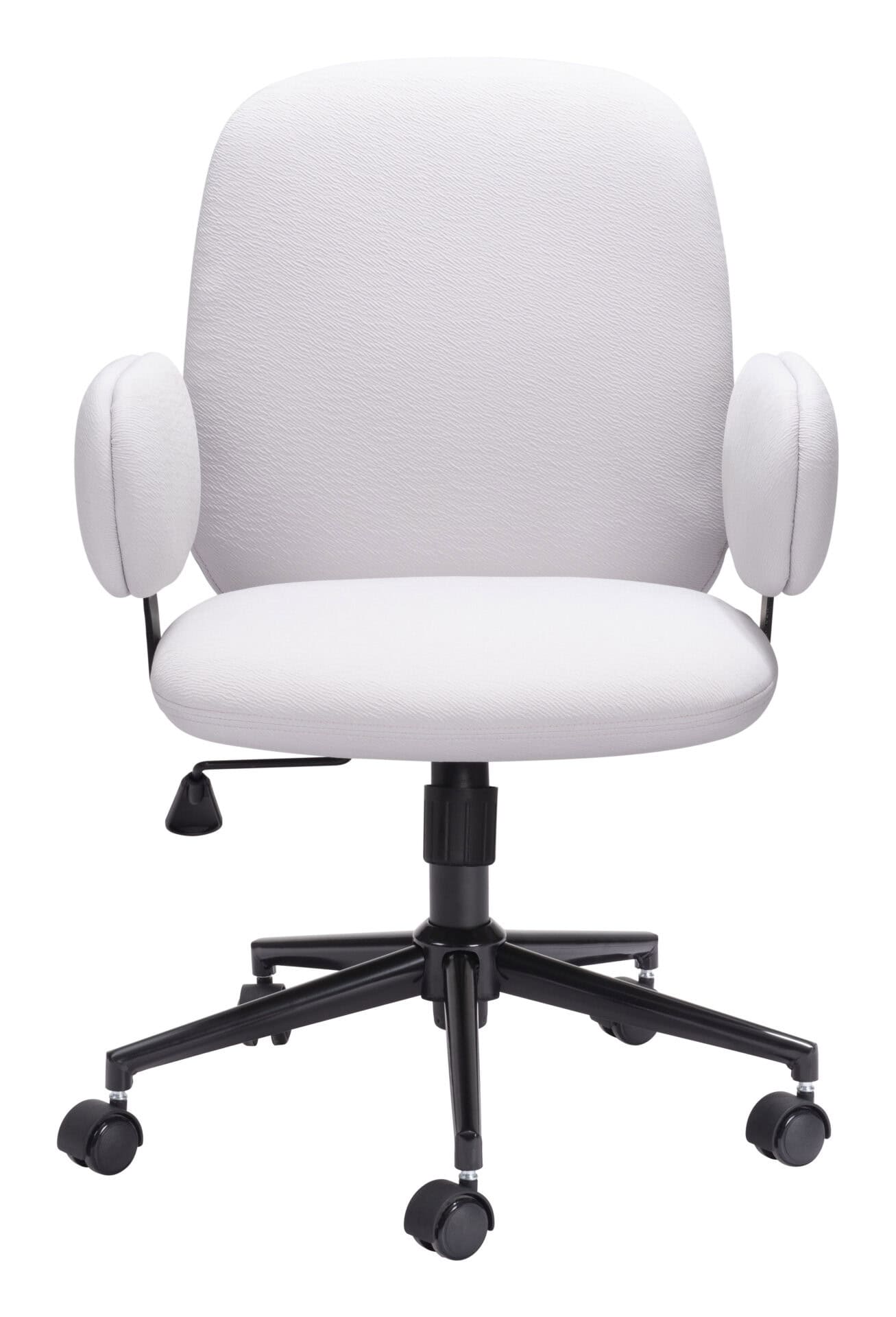 Adjustable Beige Office Chair with Swivel Base and Armrests 5 Adjustable Beige Office Chair with Swivel Base and Armrests - Image 5