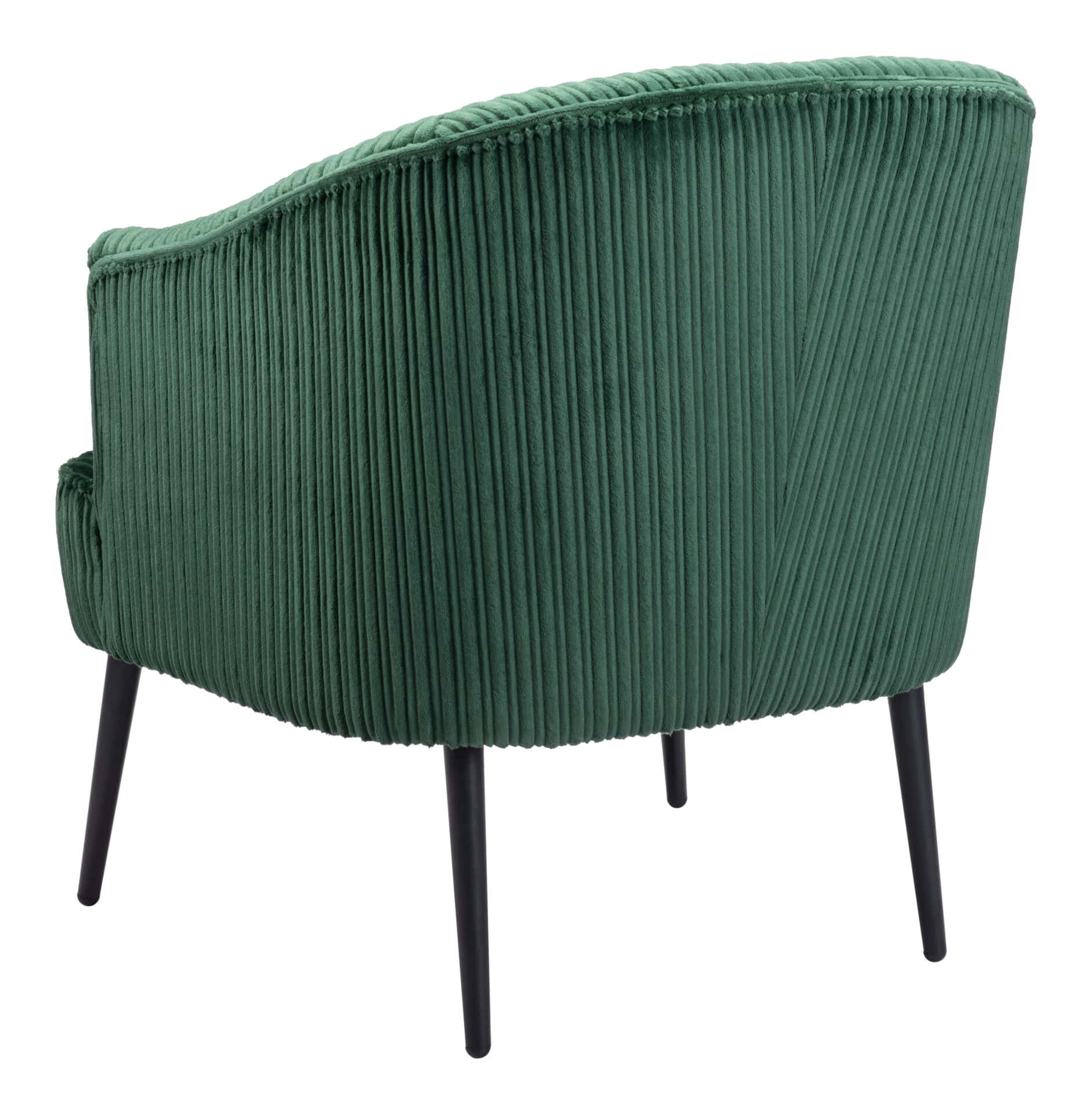 Boho Chic Green Accent Chair with Tufted Upholstery and Wood Legs 6 Boho Chic Green Accent Chair with Tufted Upholstery and Wood Legs - Image 6