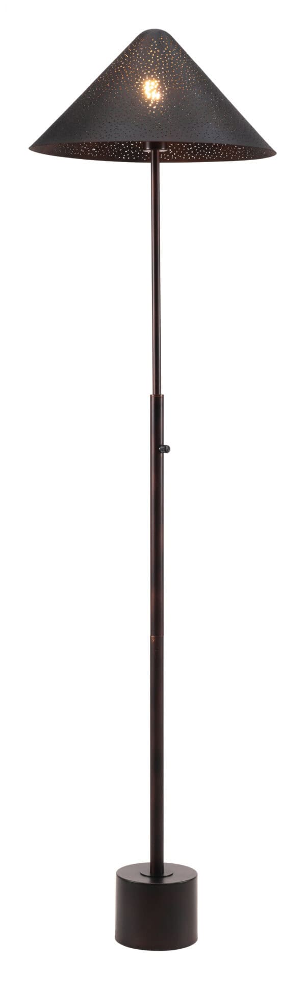 Industrial Bronze Floor Lamp with Dimmable Rotary Switch 2 Industrial Bronze Floor Lamp with Dimmable Rotary Switch - Image 2