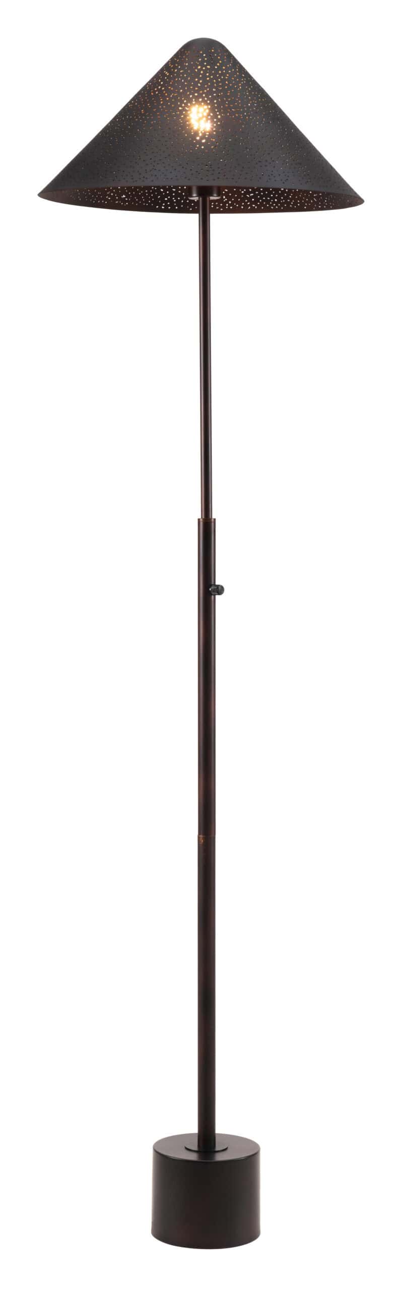 Industrial Bronze Floor Lamp with Dimmable Rotary Switch 8 Industrial Bronze Floor Lamp with Dimmable Rotary Switch