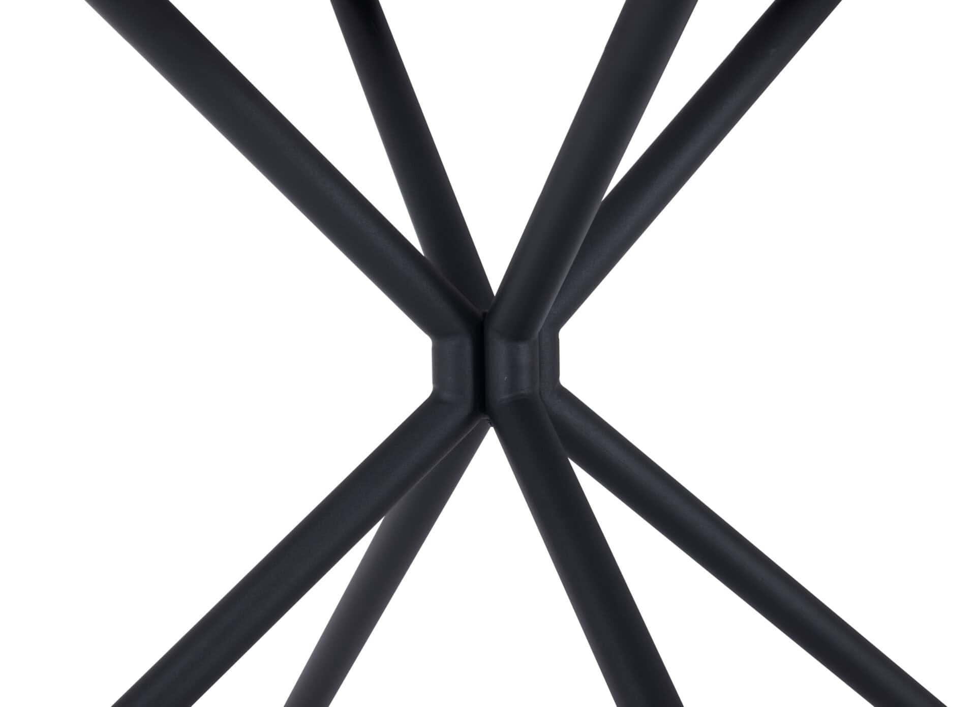 Mid Century Modern Round Dining Table with Marble Print Top 7 Mid Century Modern Round Dining Table with Marble Print Top - Image 7