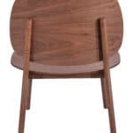 Mid-Century Modern Walnut Lounge Chair with Wooden Frame and Seat 13 Mid-Century Modern Walnut Lounge Chair with Wooden Frame and Seat