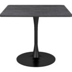 Industrial Square Dining Table with Modern Black Finish for 4 15 Industrial Square Dining Table with Modern Black Finish for 4