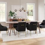 Black Velvet Upholstered Armchair with Gold Metal Legs 12 Black Velvet Upholstered Armchair with Gold Metal Legs