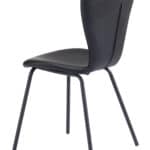 Mid-Century Modern Black Faux Leather Dining Chairs (Set of 2) 15 Mid-Century Modern Black Faux Leather Dining Chairs (Set of 2)
