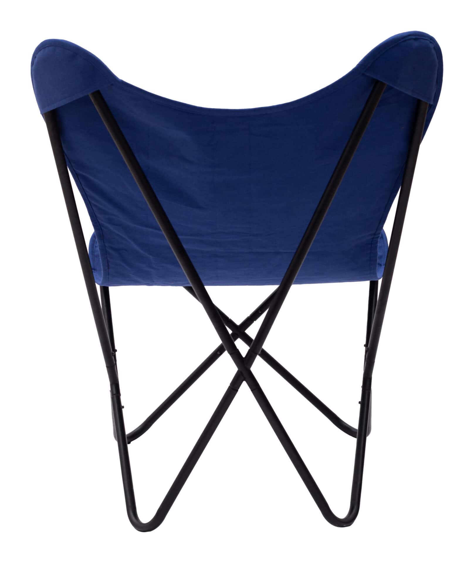 Multicolor Boho Accent Chair with Steel Frame and Cotton Seat 4 Multicolor Boho Accent Chair with Steel Frame and Cotton Seat - Image 4