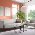 Light Gray Armchair with Modern Design and Pine Wood Legs 11 Light Gray Armchair with Modern Design and Pine Wood Legs