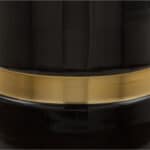 Elegant Black and Gold Round Side Table with Glossy Finish 15 Elegant Black and Gold Round Side Table with Glossy Finish