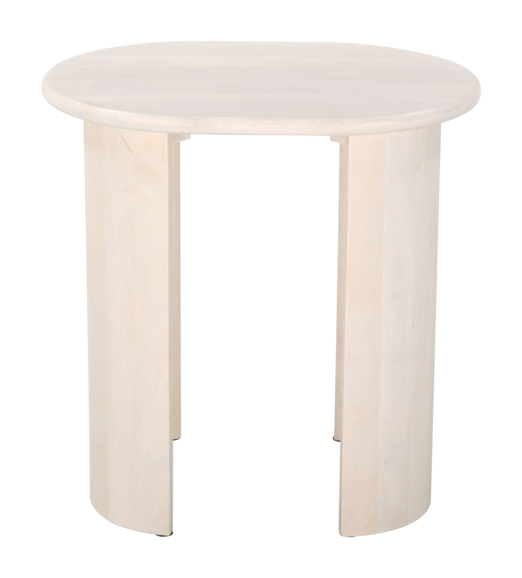 Natural White-Washed Acacia Wood Oval End Table with Durable Design 4 Natural White-Washed Acacia Wood Oval End Table with Durable Design - Image 4