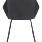 Modern Black Vinyl Dining Chair with Steel Legs (Set of 2) 15 Modern Black Vinyl Dining Chair with Steel Legs (Set of 2)