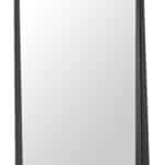 Sleek Floor Mirror with Black Steel Frame for Living Rooms