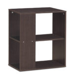 3 Tier End Table with Open Storage Shelves, Compact Design