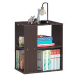 3 Tier End Table with Open Storage Shelves, Compact Design