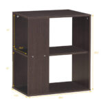 3 Tier End Table with Open Storage Shelves, Compact Design