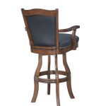 30-Inch Leather Nail Head Swivel Bar Stool