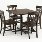 Hampton 18-Inch Wood Chair with Natural Finish, Natural Wood Seat, and Jailhouse Back