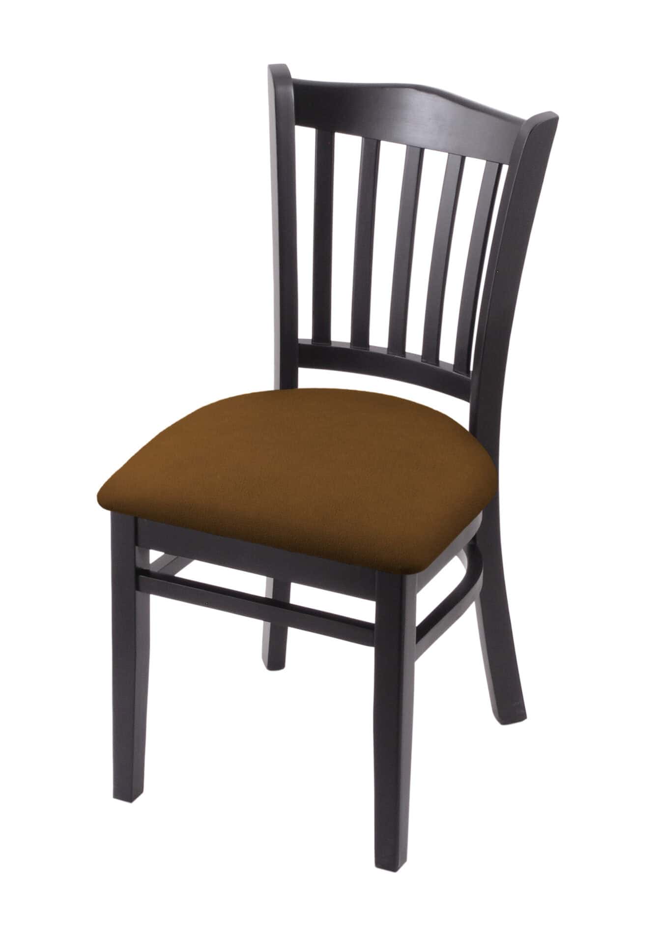 Hampton 18-Inch Wood Chair with Black Finish, Canter Thatch 2.5-Inch Cushion Seat Seat, and Jailhouse Back 1 Hampton 18-Inch Wood Chair with Black Finish, Canter Thatch 2.5-Inch Cushion Seat Seat, and Jailhouse Back