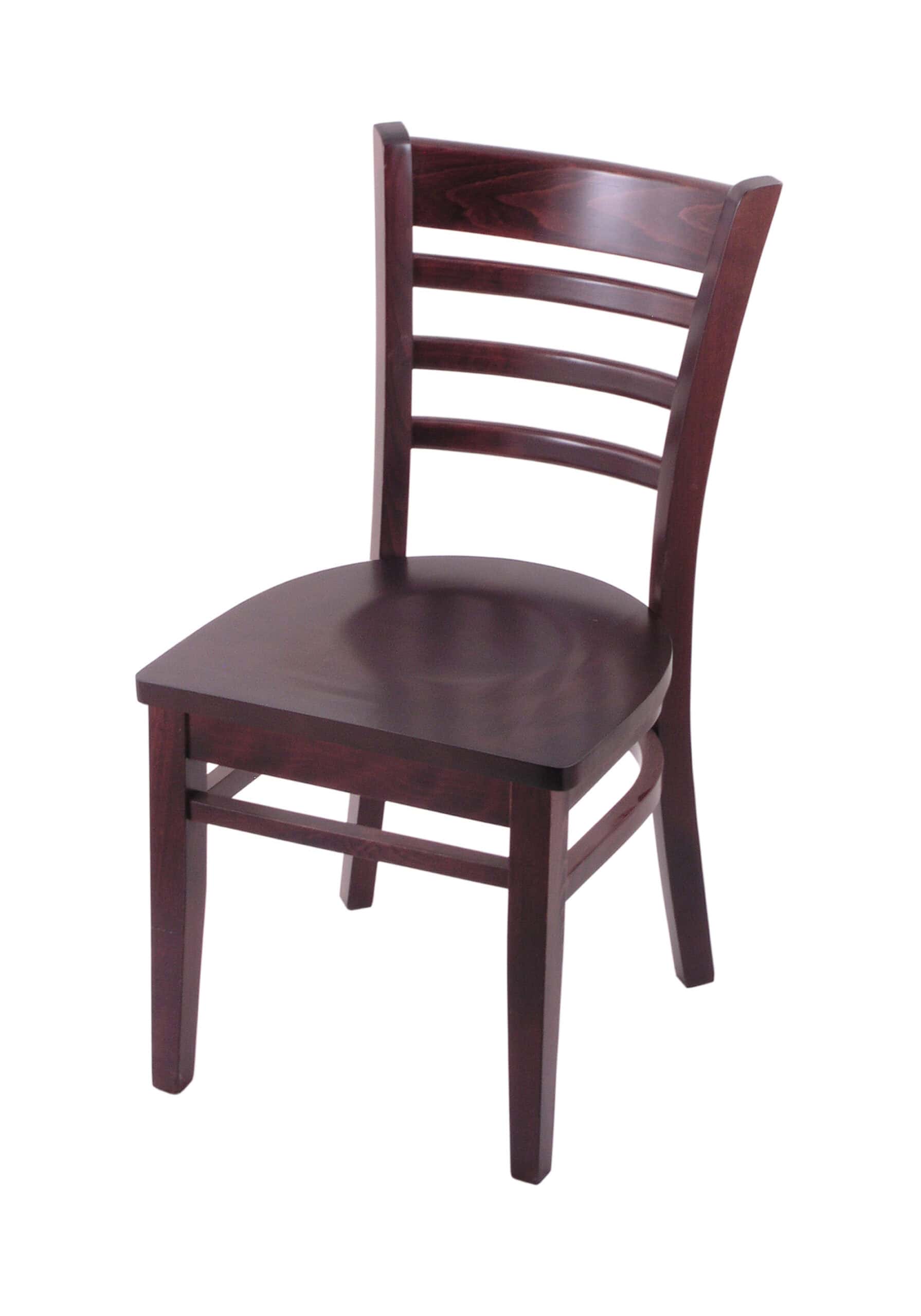 Hampton 18-Inch Wood Chair with Dark Cherry Finish, Dark Cherry Wood Seat, and Ladder Back 4 Hampton 18-Inch Wood Chair with Dark Cherry Finish, Dark Cherry Wood Seat, and Ladder Back