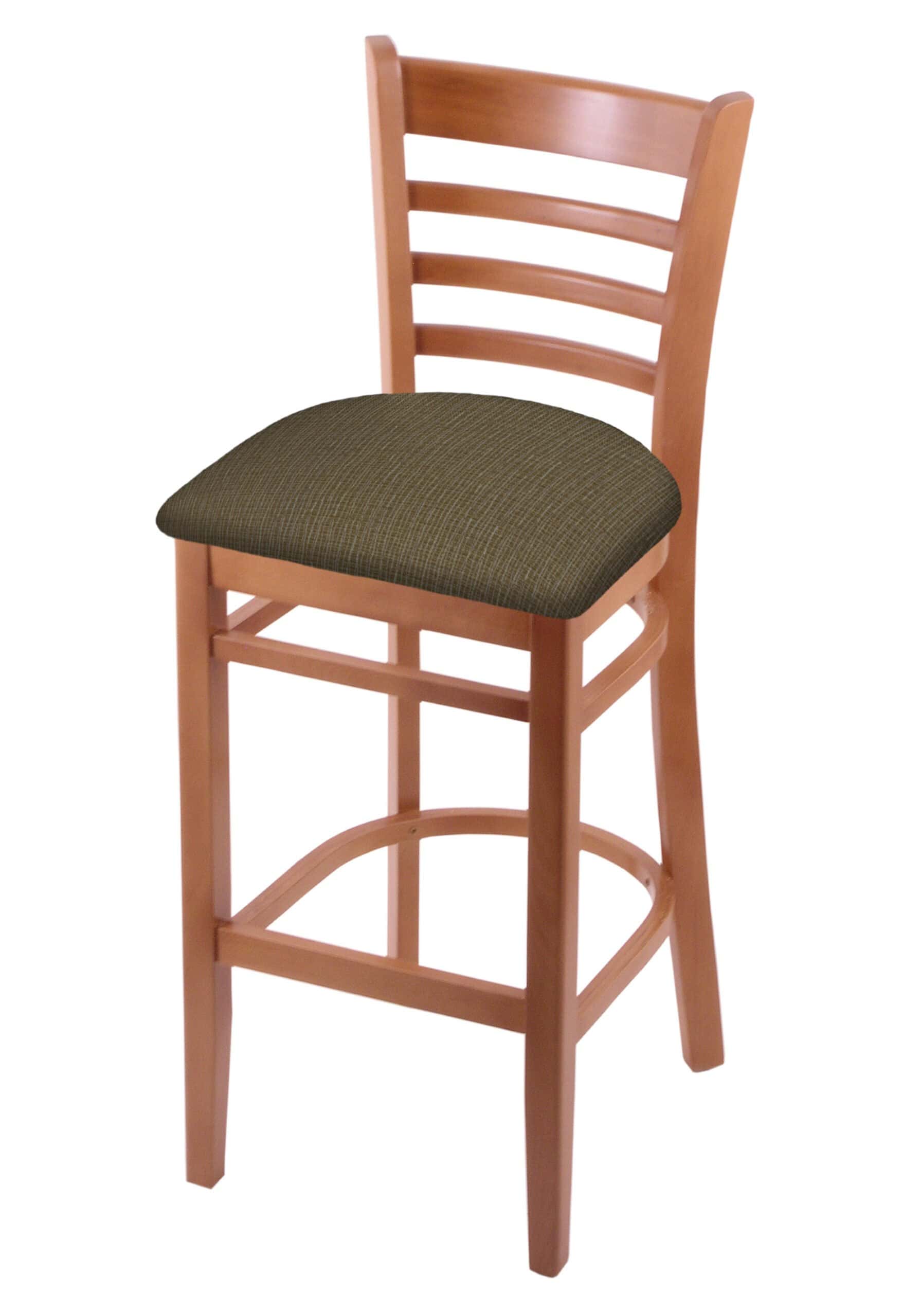 Hampton 30-Inch Wood Bar Stool with Medium Finish, Graph Cork Wood Seat, and Ladder Back 4 Hampton 30-Inch Wood Bar Stool with Medium Finish, Graph Cork Wood Seat, and Ladder Back