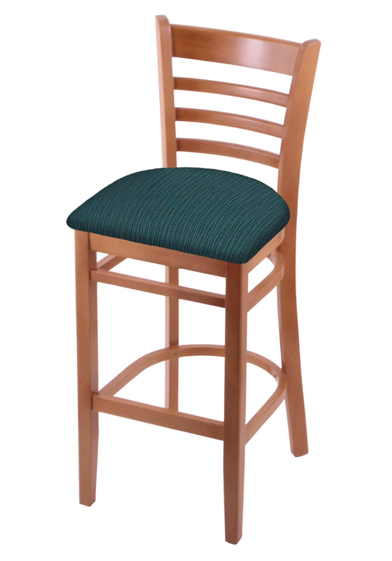 Hampton 30-Inch Wood Bar Stool with Medium Finish, Graph Tidal Wood Seat, and Ladder Back 1 Hampton 30-Inch Wood Bar Stool with Medium Finish, Graph Tidal Wood Seat, and Ladder Back