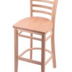 Hampton 30-Inch Wood Bar Stool with Natural Finish, Natural Wood Seat, and Ladder Back 4 Hampton 30-Inch Wood Bar Stool with Natural Finish, Natural Wood Seat, and Ladder Back