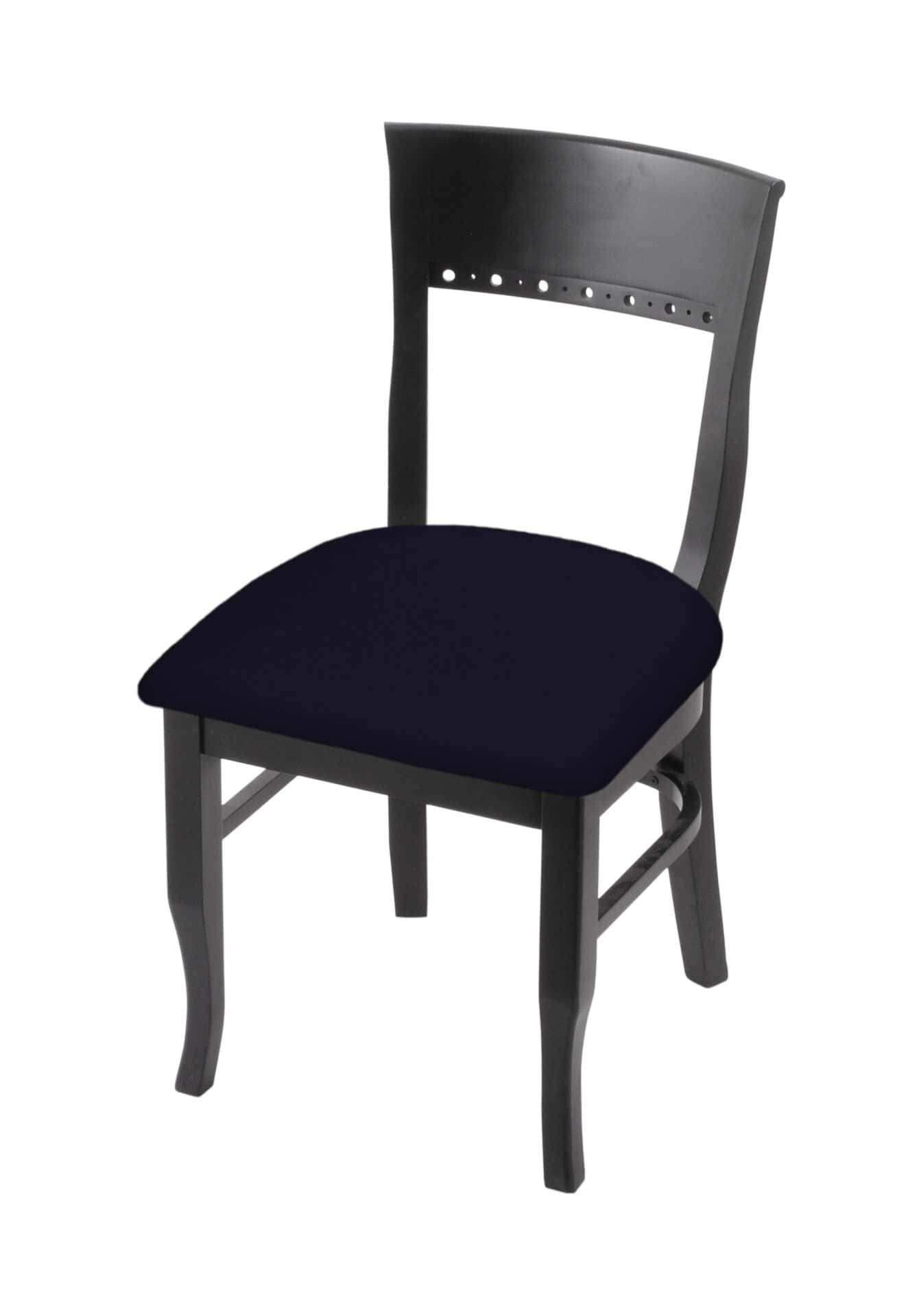 Hampton 18-Inch Wood Chair with Black Finish, Canter Twilight Wood Seat, and Curved Decorative Back 1 Hampton 18-Inch Wood Chair with Black Finish, Canter Twilight Wood Seat, and Curved Decorative Back