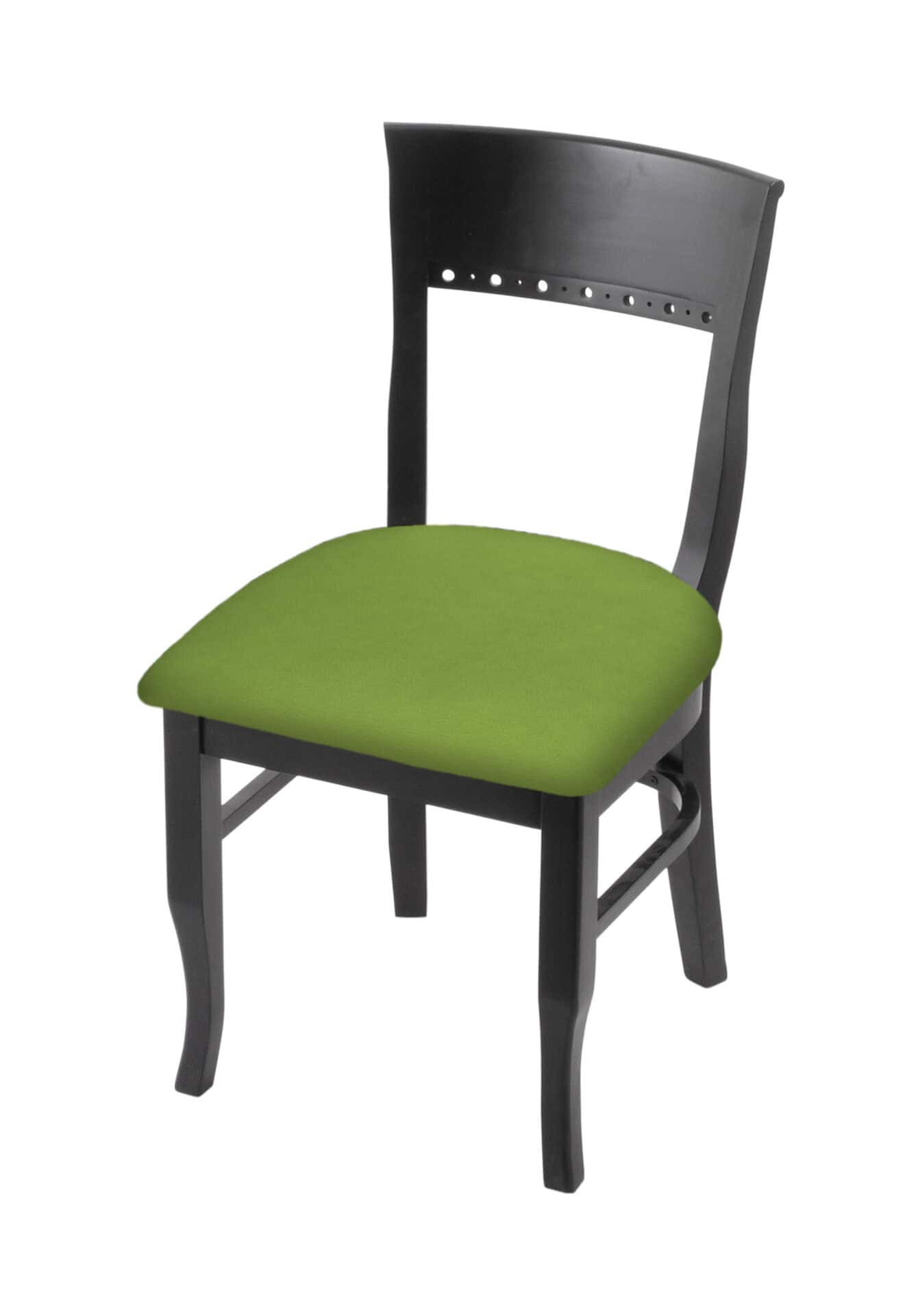 Hampton 18-Inch Wood Chair with Black Finish, Canter Kiwi Green Wood Seat, and Curved Decorative Back 1 Hampton 18-Inch Wood Chair with Black Finish, Canter Kiwi Green Wood Seat, and Curved Decorative Back