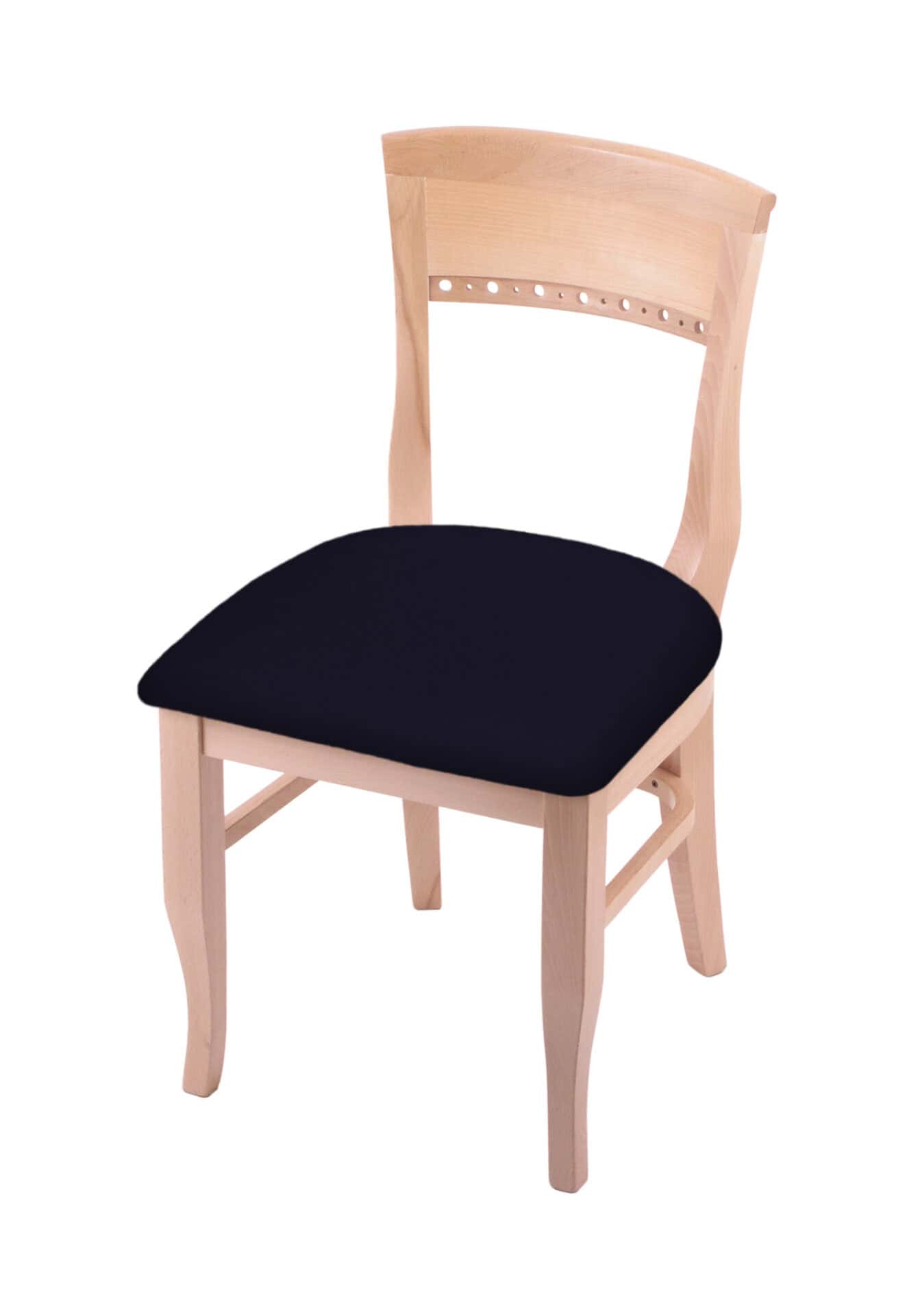 Hampton 18-Inch Wood Chair with Natural Finish, Canter Twilight Wood Seat, and Curved Decorative Back 1 Hampton 18-Inch Wood Chair with Natural Finish, Canter Twilight Wood Seat, and Curved Decorative Back