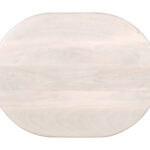 Natural White-Washed Acacia Wood Oval End Table with Durable Design 13 Natural White-Washed Acacia Wood Oval End Table with Durable Design