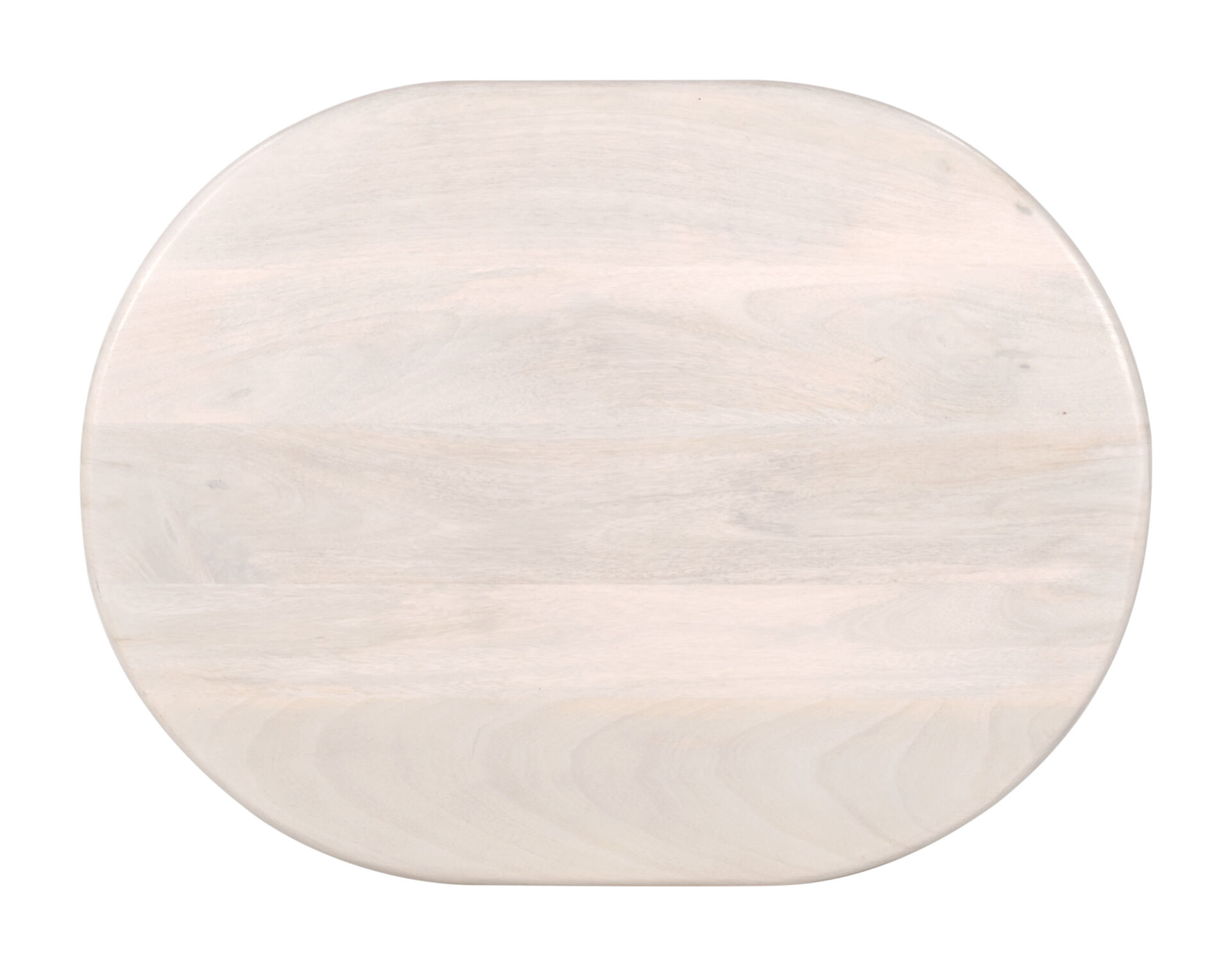 Natural White-Washed Acacia Wood Oval End Table with Durable Design 6 Natural White-Washed Acacia Wood Oval End Table with Durable Design - Image 6