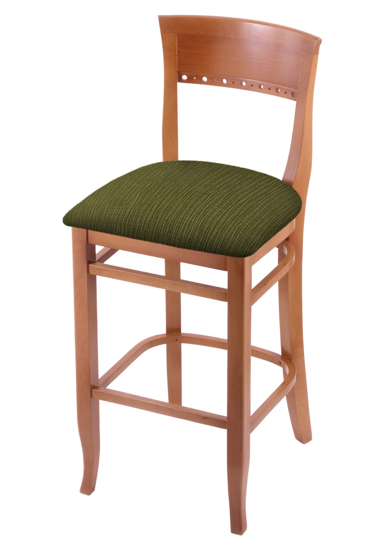 Hampton 30-Inch Wood Bar Stool with Medium Finish, Graph Parrot Wood Seat, and Curved Decorative Back 1 Hampton 30-Inch Wood Bar Stool with Medium Finish, Graph Parrot Wood Seat, and Curved Decorative Back