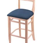 Hampton 30-Inch Wood Bar Stool with Natural Finish, Rein Bay Wood Seat, and Curved Decorative Back 3 Hampton 30-Inch Wood Bar Stool with Natural Finish, Rein Bay Wood Seat, and Curved Decorative Back