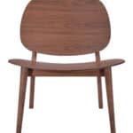 Mid-Century Modern Walnut Lounge Chair with Wooden Frame and Seat 12 Mid-Century Modern Walnut Lounge Chair with Wooden Frame and Seat