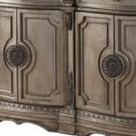 Solid Wood Champagne Sideboard with Marble Top and Storage 10 Solid Wood Champagne Sideboard with Marble Top and Storage