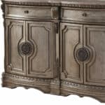 Solid Wood Champagne Sideboard with Marble Top and Storage 11 Solid Wood Champagne Sideboard with Marble Top and Storage